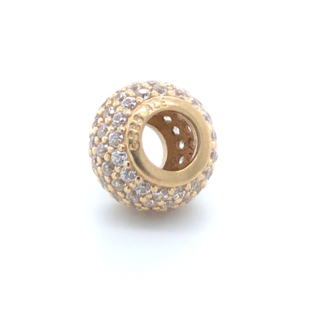 Pandora Pave Lights Charm with Clear CZs 14k Yellow Gold 585 ALE